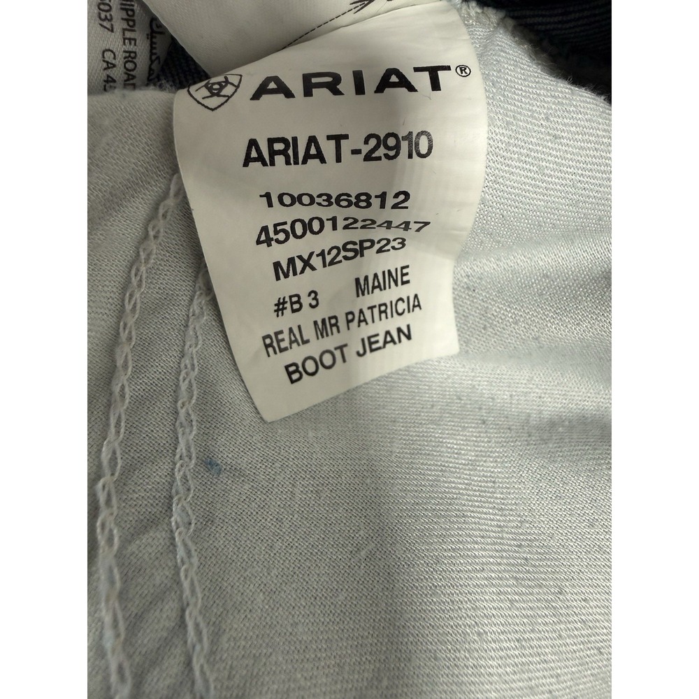 Ariat Real Denim Jeans Womens 30 Short Patricia Mid Rise Boot Cut - Picture 9 of 11